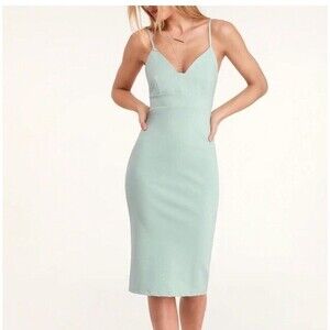 Lulu’s Dress Women XL Stretch Bodycon Spaghetti Strap Y2K Party Dance